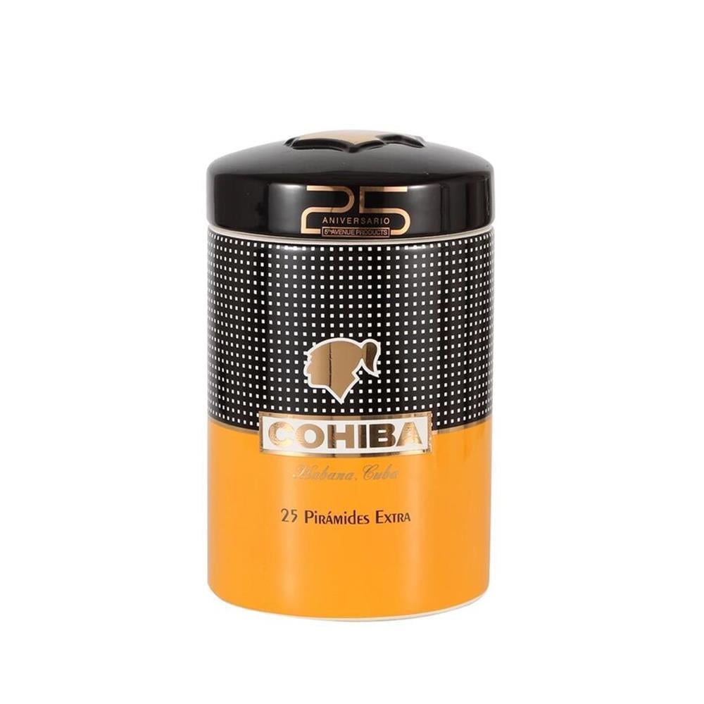 Cohiba Piramides Extra 5th Avenue Ceramic Jar of 25 - La Tienda De